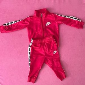 Hot Pink Nike Track Suit